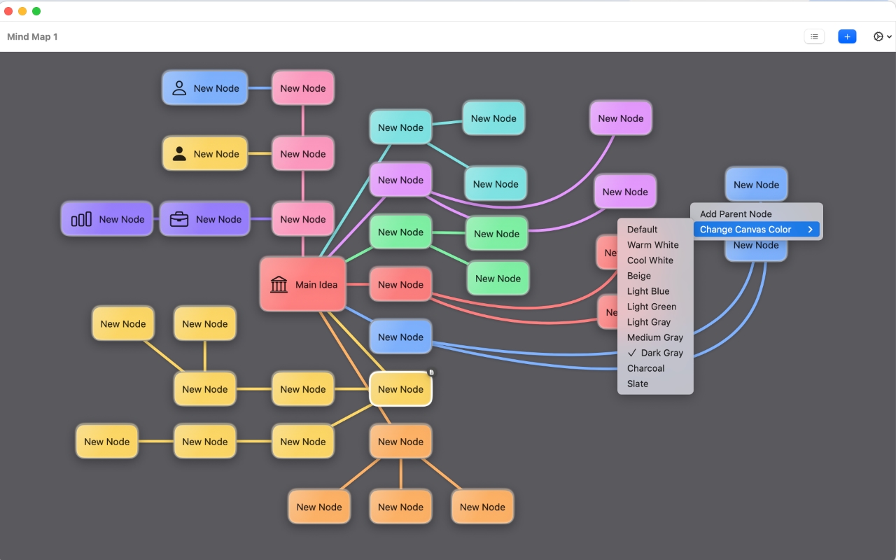 Menu Mindmap Screenshot 3